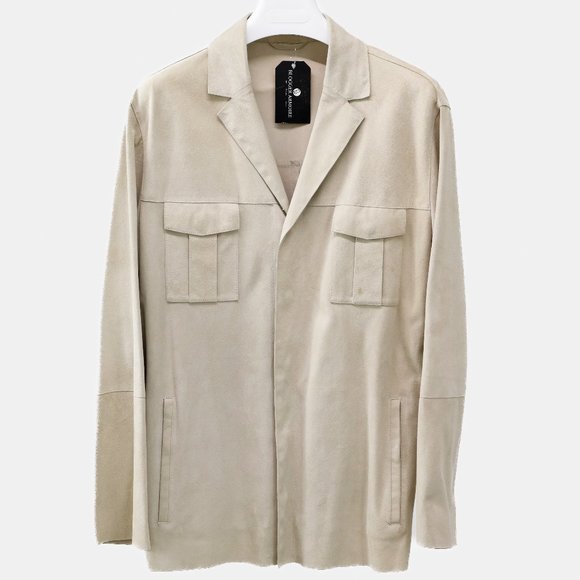 CC Corneliani Cream Suede Jacket - Picture 1 of 9